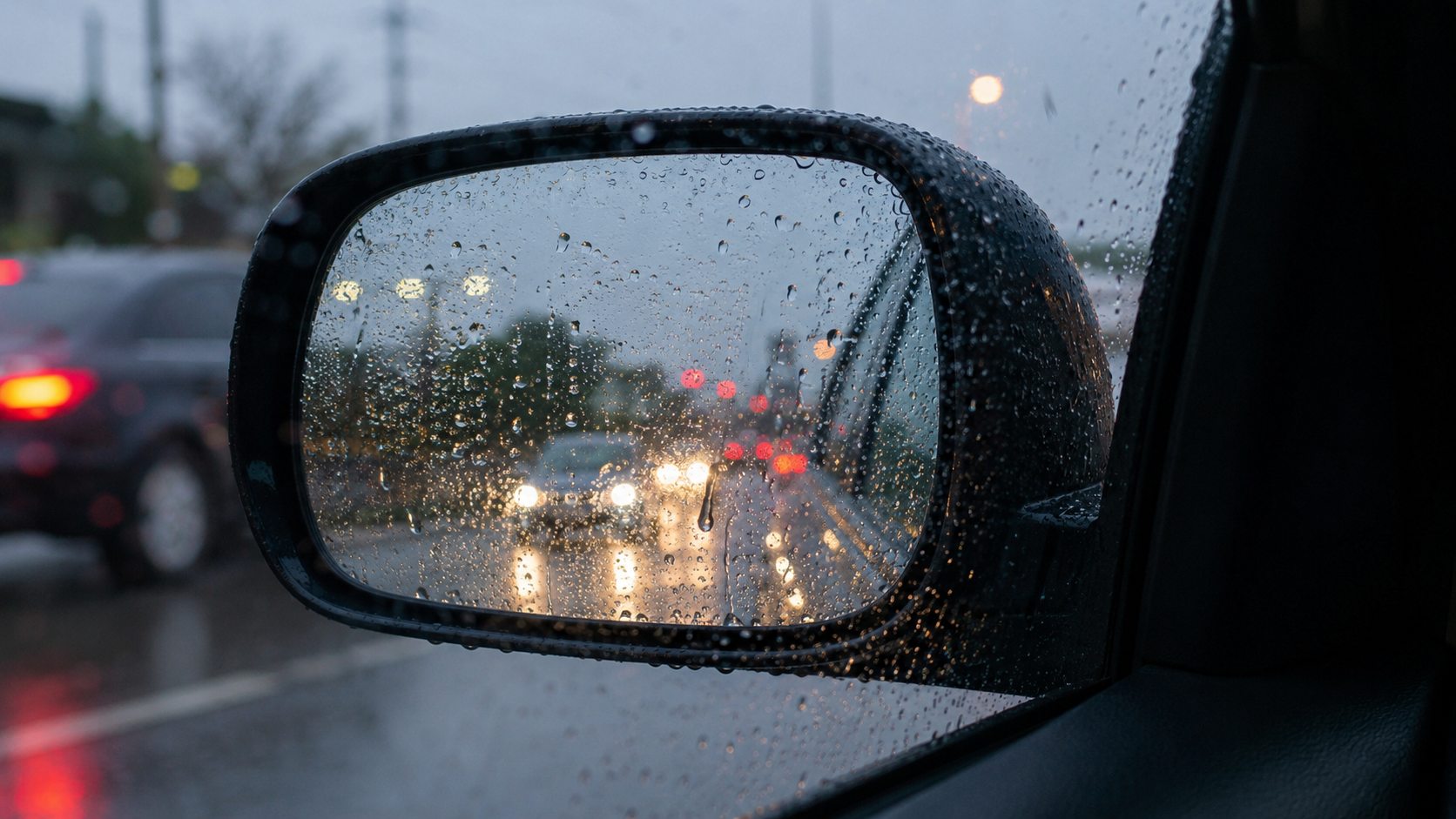 為什麼雨天後視鏡容易看不清楚?